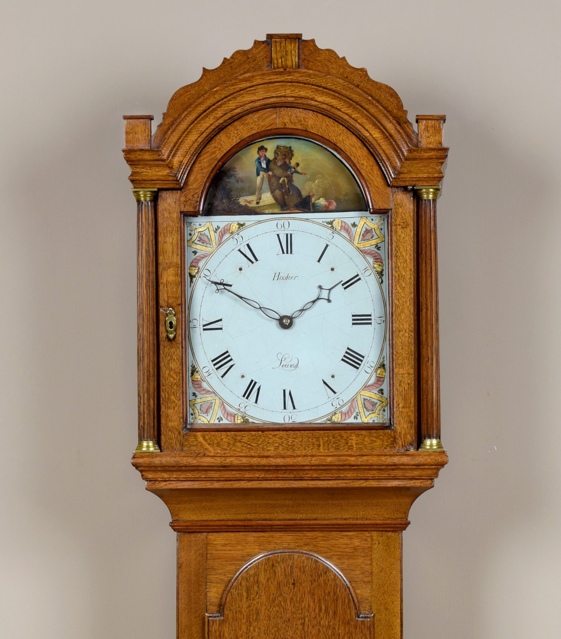 William Hooker Ca 1805. Thirty hour Longcase. W.F.Bruce Antique Clocks and Watches Lewes