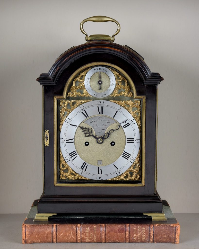 John Sleightholm, Verge Bracket Clock Ca 1780. W.F.Bruce Antique Clocks and Watches Lewes